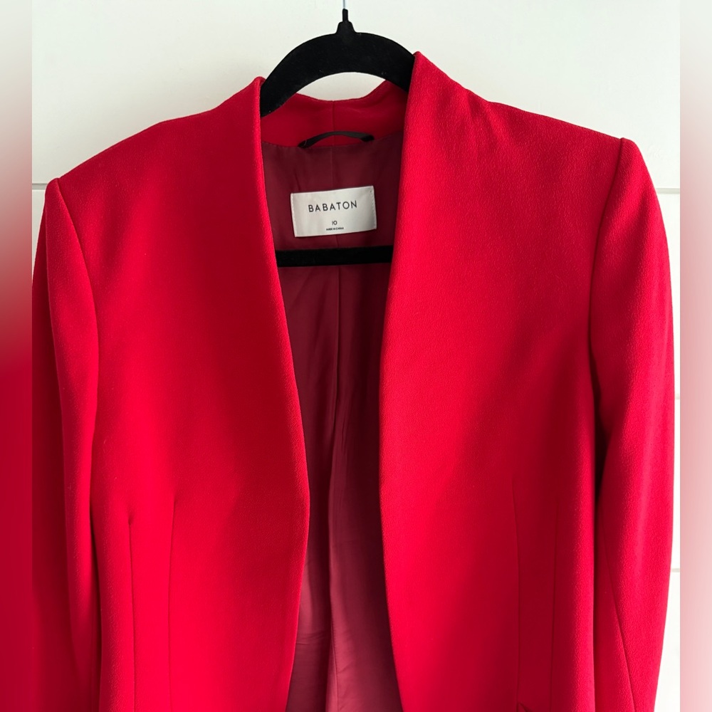 Aritzia Babaton Red Blazer, Size 10 - Picture 2 of 9